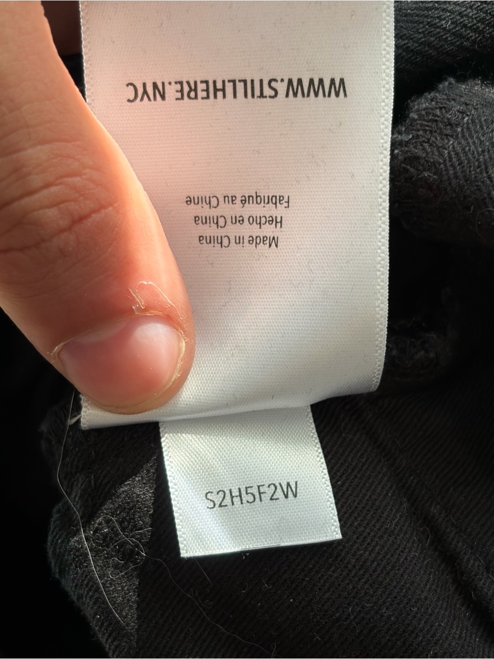 Still here New York black everyday relaxed leg mid rise denim jeans size 24 - Picture 11 of 15
